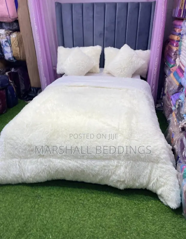 6pc Fluffy Heavy Duvet Set - 1