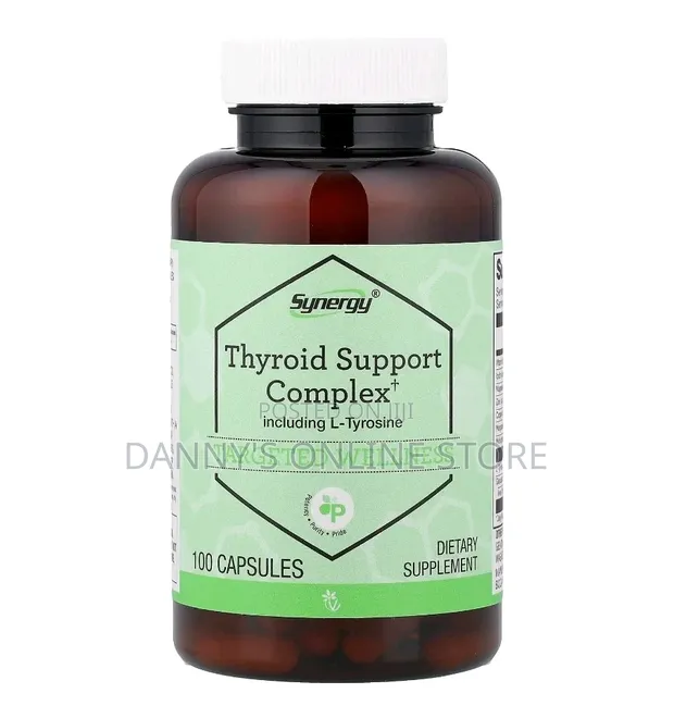 Thyroid Support Complex with L-Tyrosine & Iodine - 100 Capsules - 1