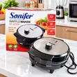 Sonifer SF-6084 1000W Electric Waffle Maker - Non-Stick - 1
