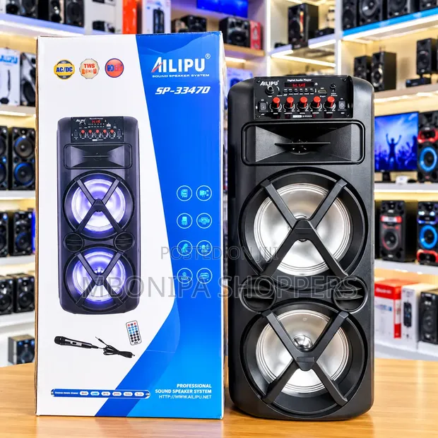 Ailipu SP-3347D Professional Bluetooth Sound Speaker System - 1
