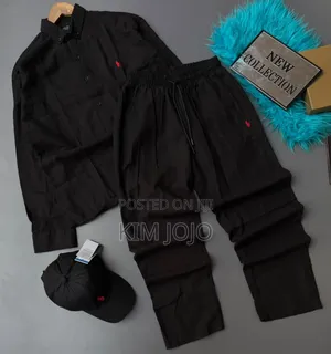 Authentic Polo Linen Two Pieces - Black