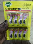 Green Killer Fly Catch Trap Sticky Ribbon Tubes - 2