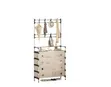 Multipurpose Coat and Dustproof Shoe Rack with Storage - 1