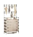 Multipurpose Coat and Dustproof Shoe Rack with Storage - 2