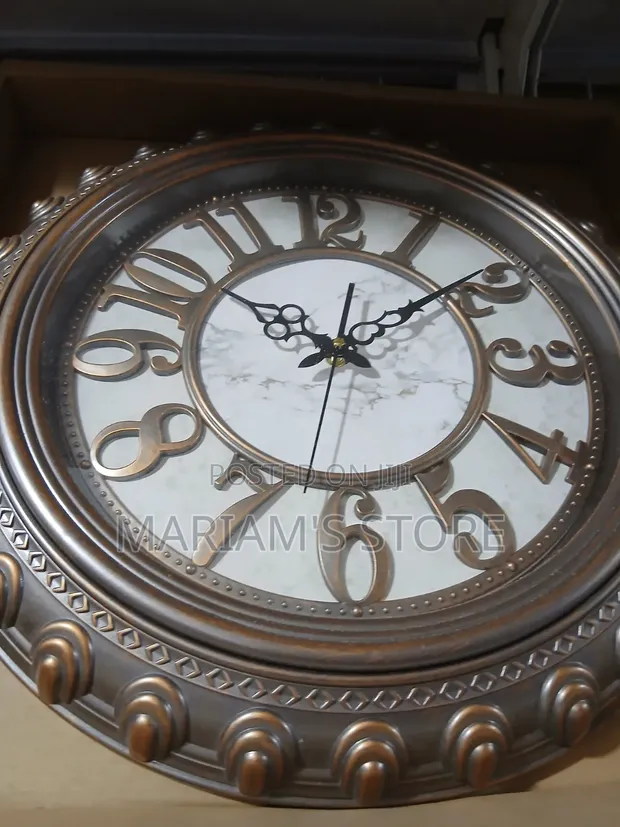 Gold Decorative Wall Clock - 1