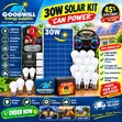 30W Home Solar Power Kit - Full System - 2