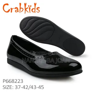 Crab Kids Leather School Pumps for Girls