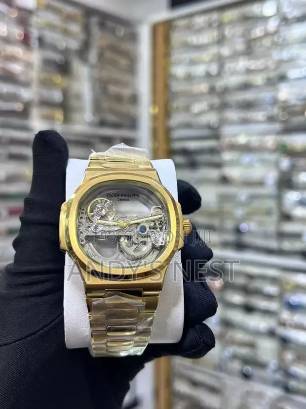 Patek Philippe Golden Mechanical Watch for Men - 1