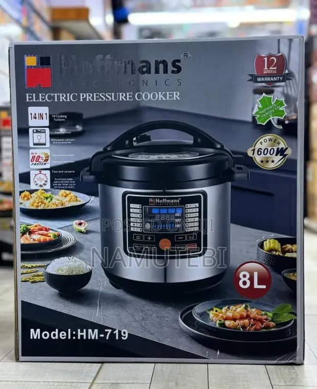 Hoffmans 8L Electric Pressure Cooker - 1