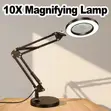 Desktop LED Magnifying Lamp with Fill Light - 1