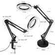 Desktop LED Magnifying Lamp with Fill Light - 2