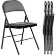 Modern Folding Chair with Padded Cushion - 1