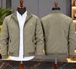 Stylish Men's Jacket - Green & Navy Blue - 1