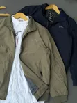 Stylish Men's Jacket - Green & Navy Blue - 2