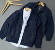 Stylish Men's Jacket - Green & Navy Blue - 3