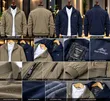 Stylish Men's Jacket - Green & Navy Blue - 5