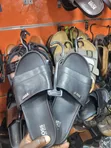 Hugo Boss Black Leather Slide Sandals - 1