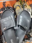 Hugo Boss Black Leather Slide Sandals - 2