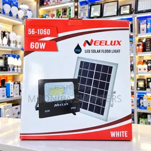 NEELUX 60W LED Solar Flood Light - IP66 Outdoor Security