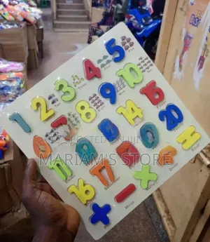 Discovery Toys Wooden Number Puzzle Board