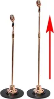 Pyle PDMICR70GL Retro Dynamic Microphone with Swing Stand (Gold) - 1
