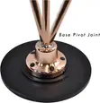 Pyle PDMICR70GL Retro Dynamic Microphone with Swing Stand (Gold) - 4