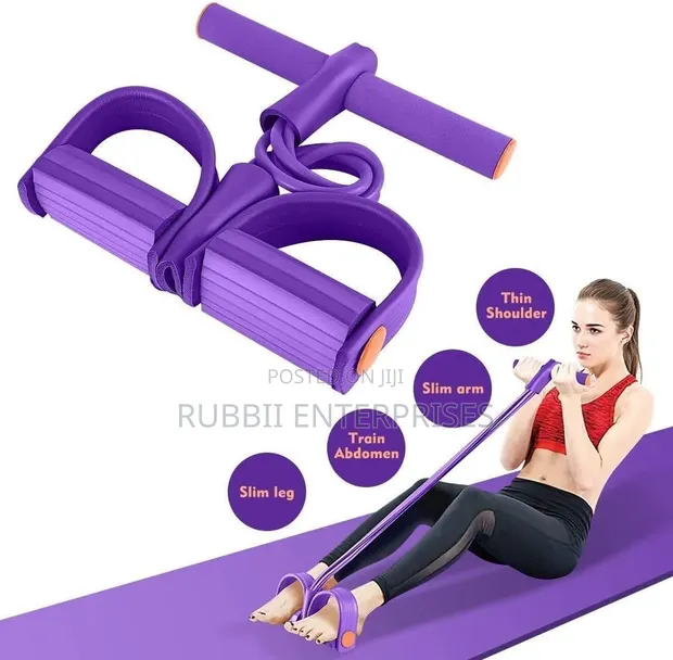 4-Tube Pedal Resistance Band - 1
