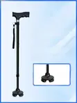 Adjustable Black Walking Cane - 1