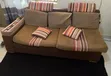 Comfy 3-Seater Sofa with Throw Pillows - 1