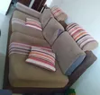 Comfy 3-Seater Sofa with Throw Pillows - 2