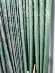 Green Velvet Curtain Fabric (Per Meter) - 2