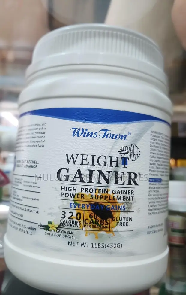 Wins Town Weight Gainer High Protein Power Supplement (450g) - Vanilla Creme - 1