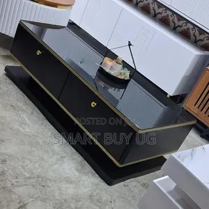 Brand New Black Center Table Set - 120cm