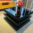 Brand New Glass Center Table - Black - 80cm - 1