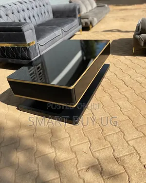 Brand New Glass Center Table - Black - 120cm