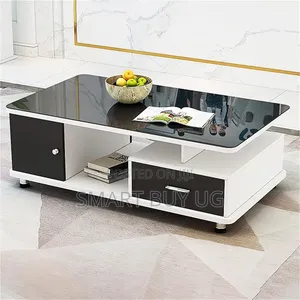 Brand New Glass Center Table - White - 120cm