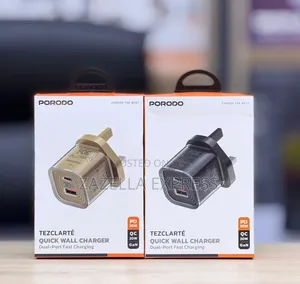 Porodo Tezclarte 30W GaN Charger USB 3.0 Adapter