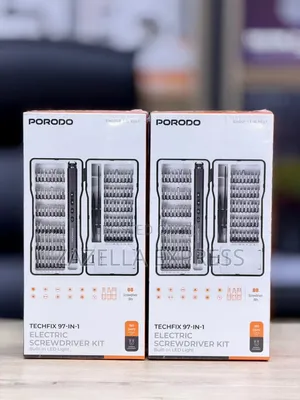 Porodo Techfix 97-in-1 Electric Screwdriver Kit with LED Light