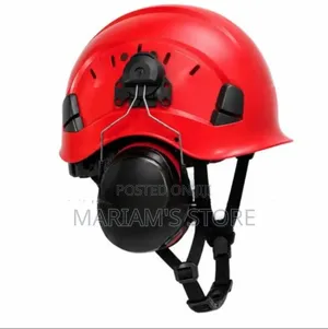 Industrial Safety Helmet with Earmuffs