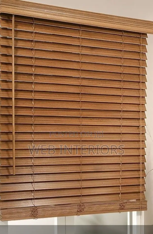 Wooden Brown Window Blinds - 1