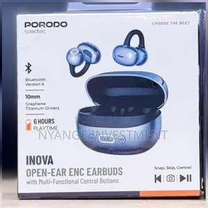 Porodo Soundtec Inova Open-Ear Clip-On ENC Earbuds