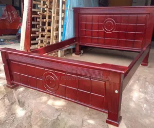5x6 Solid Wooden Tile Bed Frame