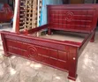 5x6 Solid Wooden Tile Bed Frame - 2