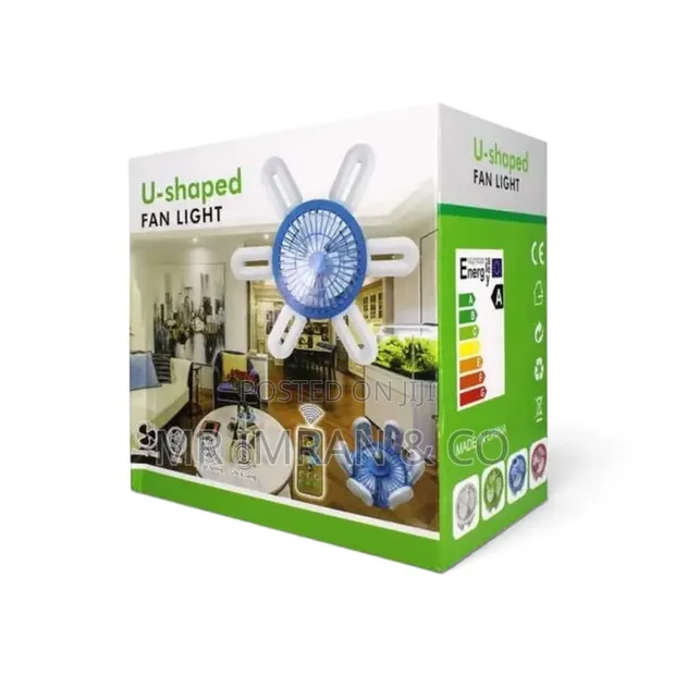 2-in-1 U-Shaped LED Fan Light - 1