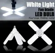 4-Blade Foldable Fan-Shaped LED Light Bulb - 2