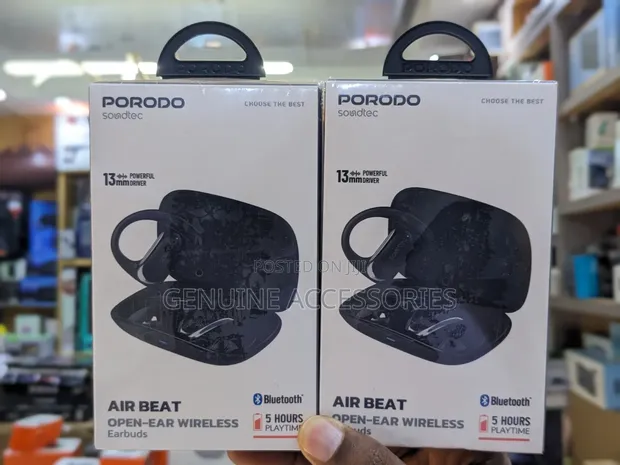 Porodo Soundtec Air Beat Open-Ear Wireless Earbuds - 1