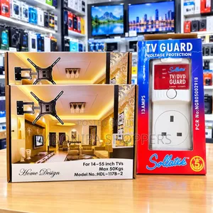 2-in-1 TV Wall Mount & Sollatek Voltage Protector