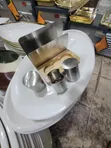 Stainless Steel Restaurant Table Condiment & Napkin Holder Set - 3