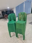 Deco Matted Back Plastic Chairs (Green) - 1