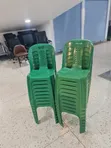 Deco Matted Back Plastic Chairs (Green) - 2